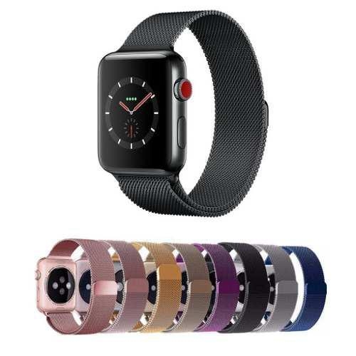 CORREA AJUSTABLE APPLE WATCH MALLA METALICA