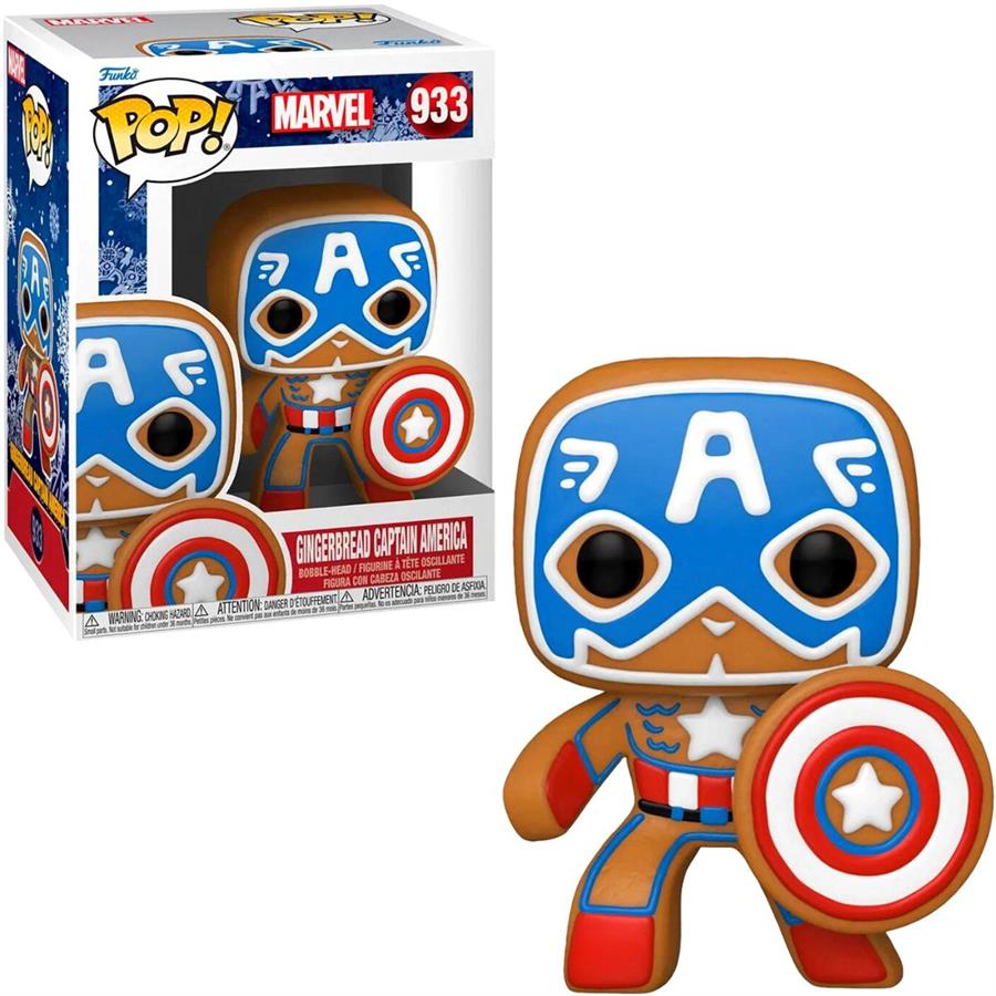 FUNKO POP MARVEL CAPITAN AMERICA GINGERBREAD 933