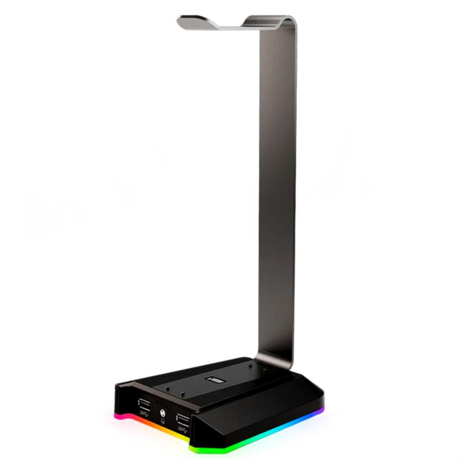 SOPORTE PARA AURICULARES VSG ATLAS RGB - NEGRO
