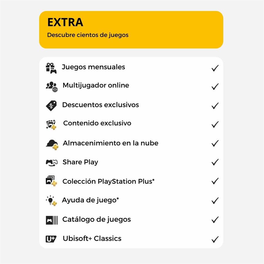 MEMBRESIA PLAYSTATION PLUS EXTRA 3 MESES - POR CUENTA