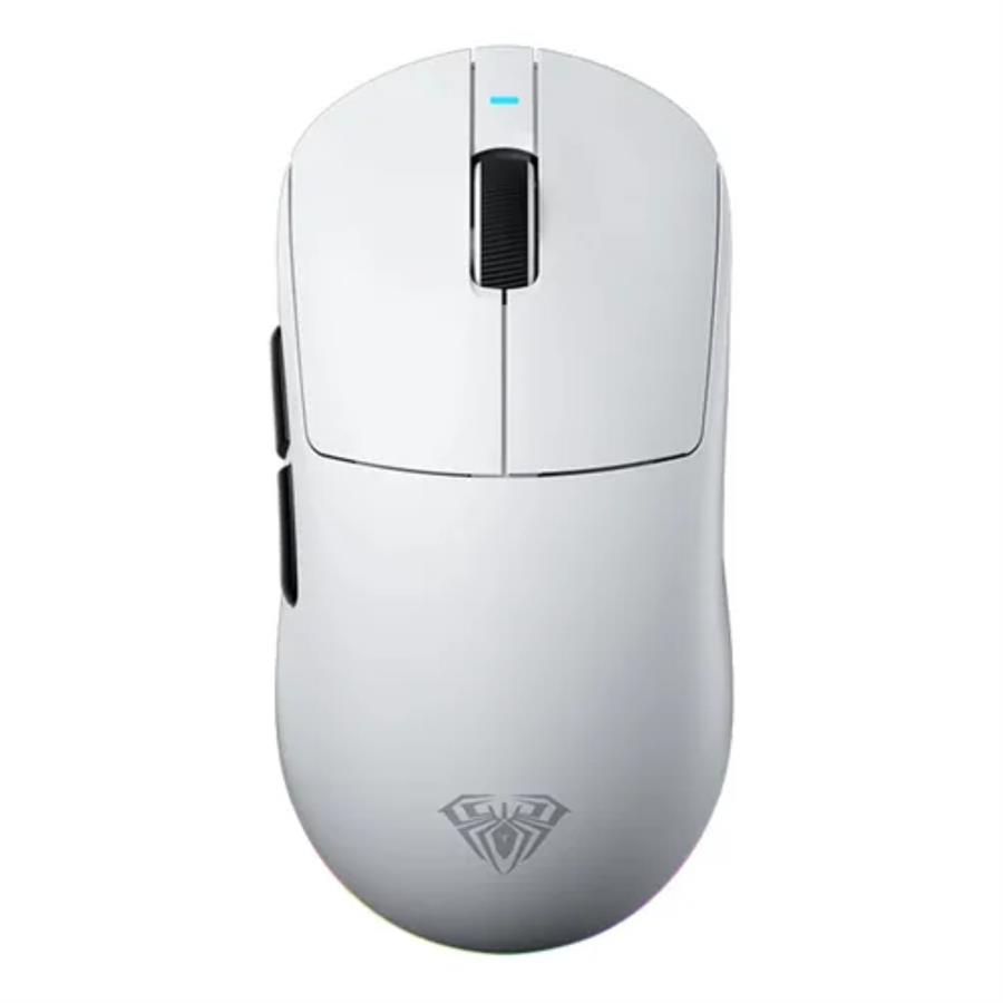 AULA V9 PRO BLANCO MOUSE WIRELESS TRIMODO 26K DPI 8KHZ 58GR 5D PAW3395-