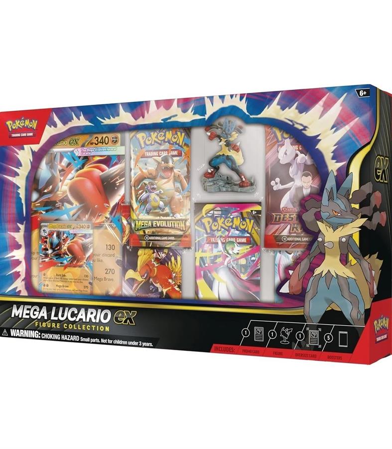 POKEMON TCG MEGA LUCARIO EX FIGURE COLLECTION ESP