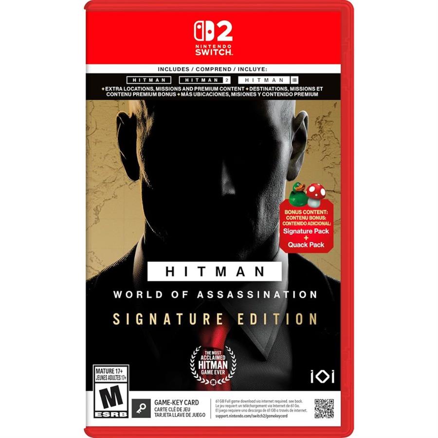 HITMAN: WORLD OF ASSASINATION SIGNATURE EDITION - NINTENDO SWITCH 2 FISICO