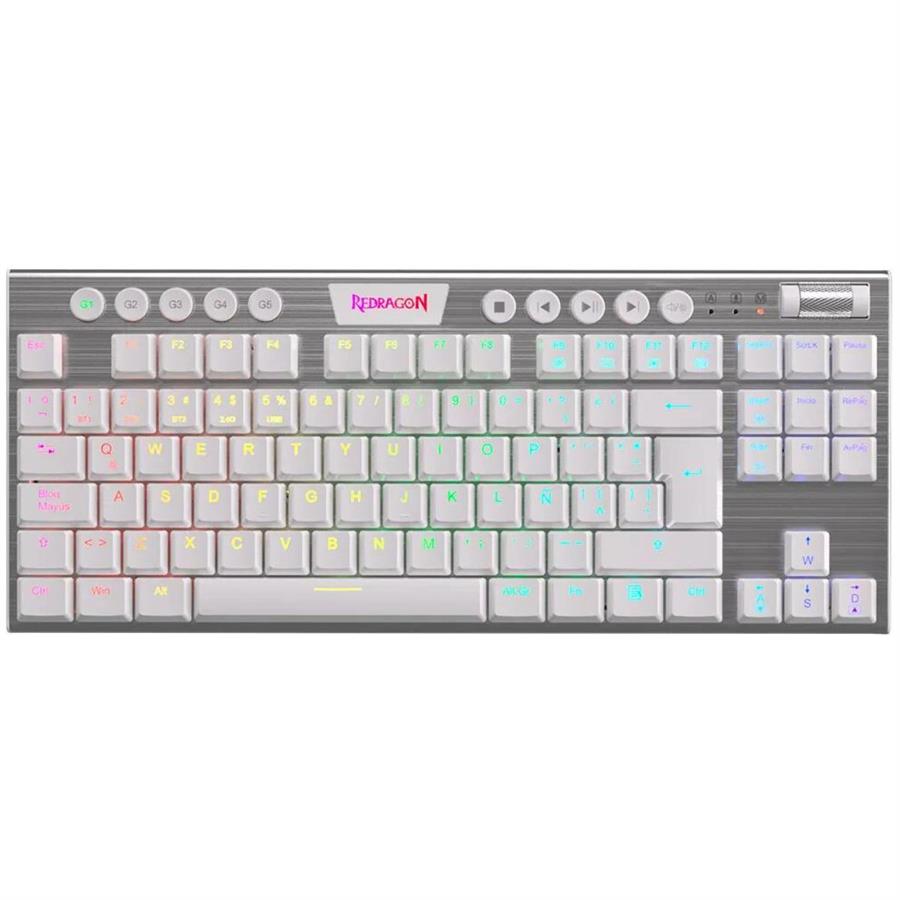 TECLADO MECANICO REDRAGON K622 HORUS - BLANCO SW RED