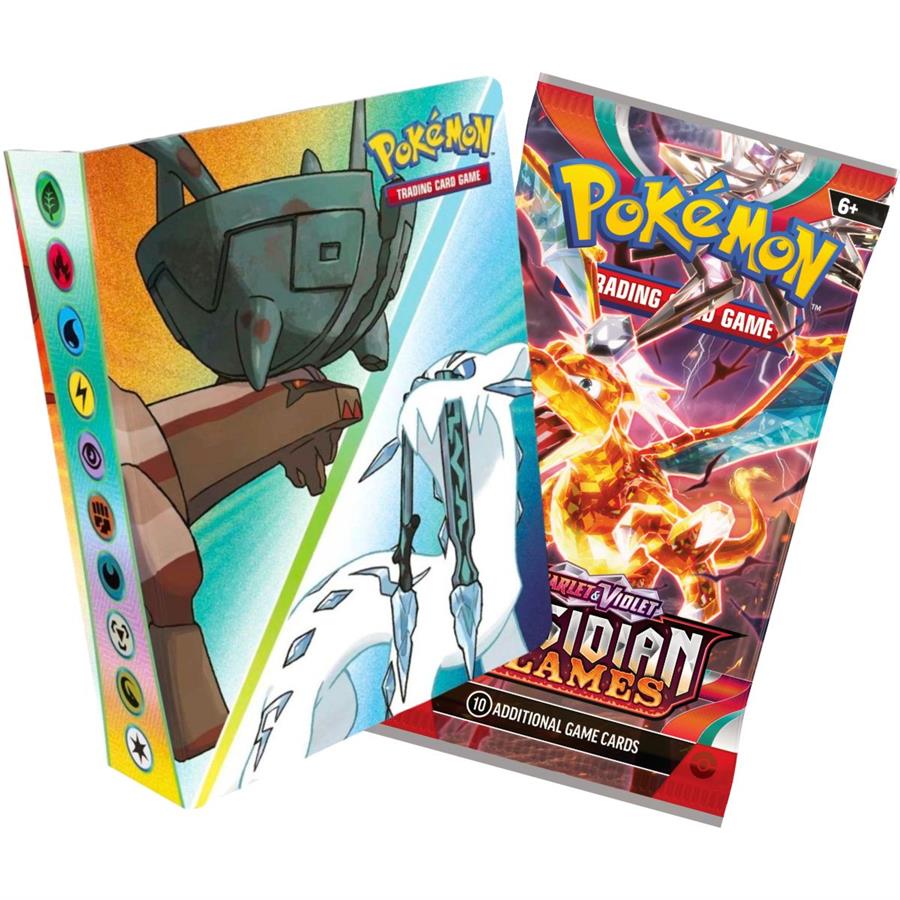 POKEMON TCG MINI PORTFOLIO + BOOSTER PACK OBSIDIAN FLAMES