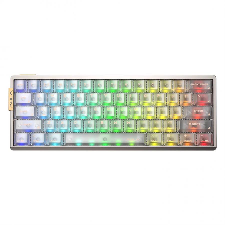 TECLADO AULA AG60 PRO CASE FROSTED KEYCAPS SW AETHER