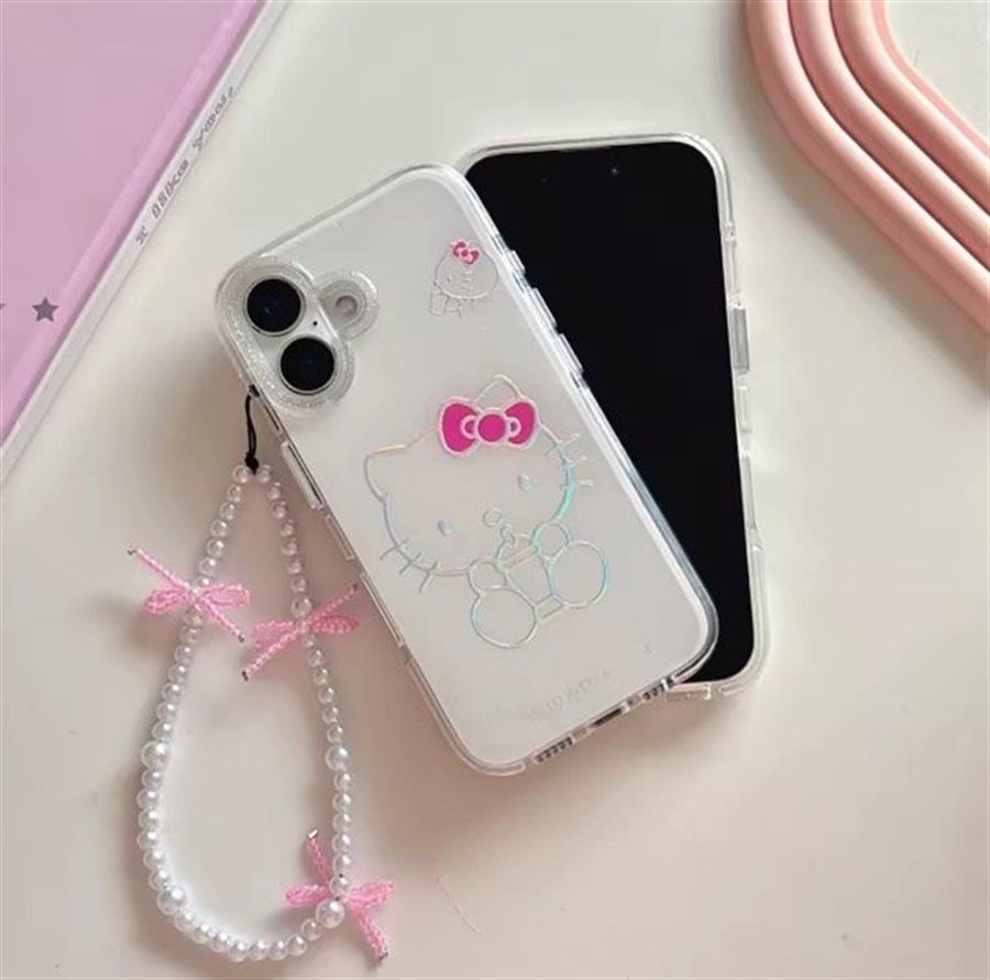 FUNDA PARA IPHONE - KITTY BLANCO