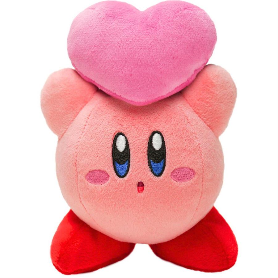 PELUCHE NINTENDO KIRBY WITH FRIENDS HEART - 18CM