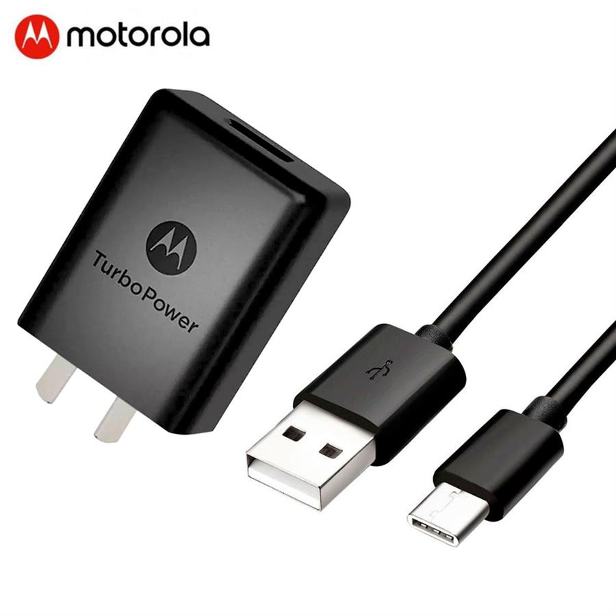 CABEZAL MOTOROLA TURBO POWER + CABLE USB/TIPO-C