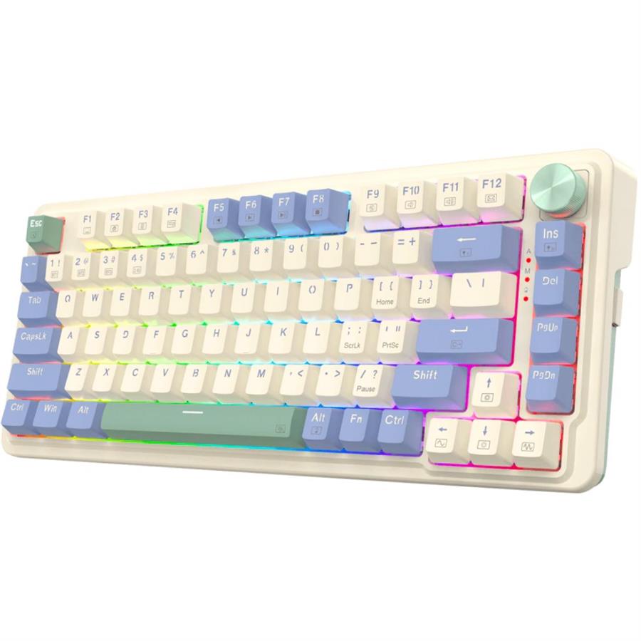 TECLADO INALAMBRICO REDRAGON UCAL PRO K673 - LIGHT BLUE CAKE