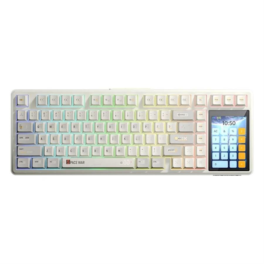 AULA L99 MILK COFFEE WIRELESS 98% RGB SW CARAMEL LATTE TECLADO MECANICO