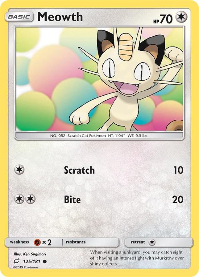 CARTA MEOWTH - SM TEAM UP