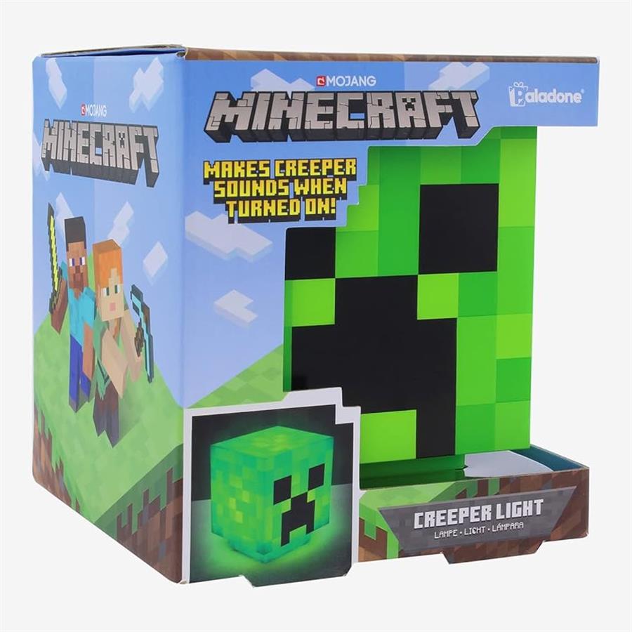 LAMPARA PALADONE MINECRAFT CREEPER