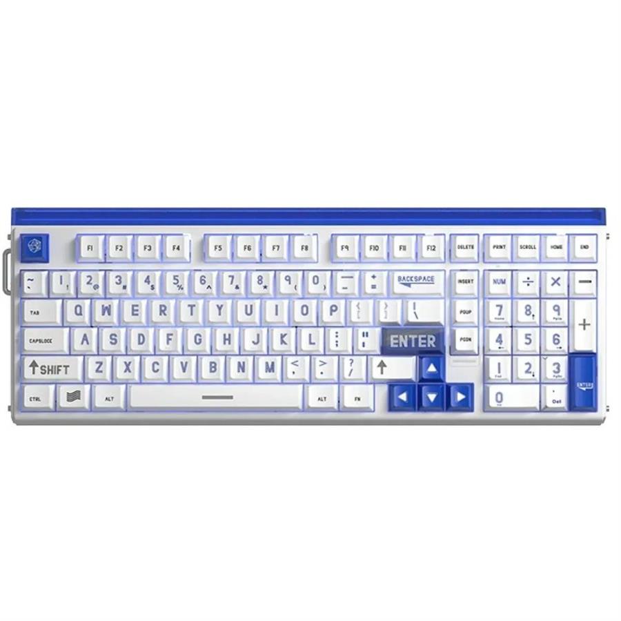 AULA HERO 99 HE WHITE BLUE SW WING CHUN TECLADO MECANICO MAGNETICO