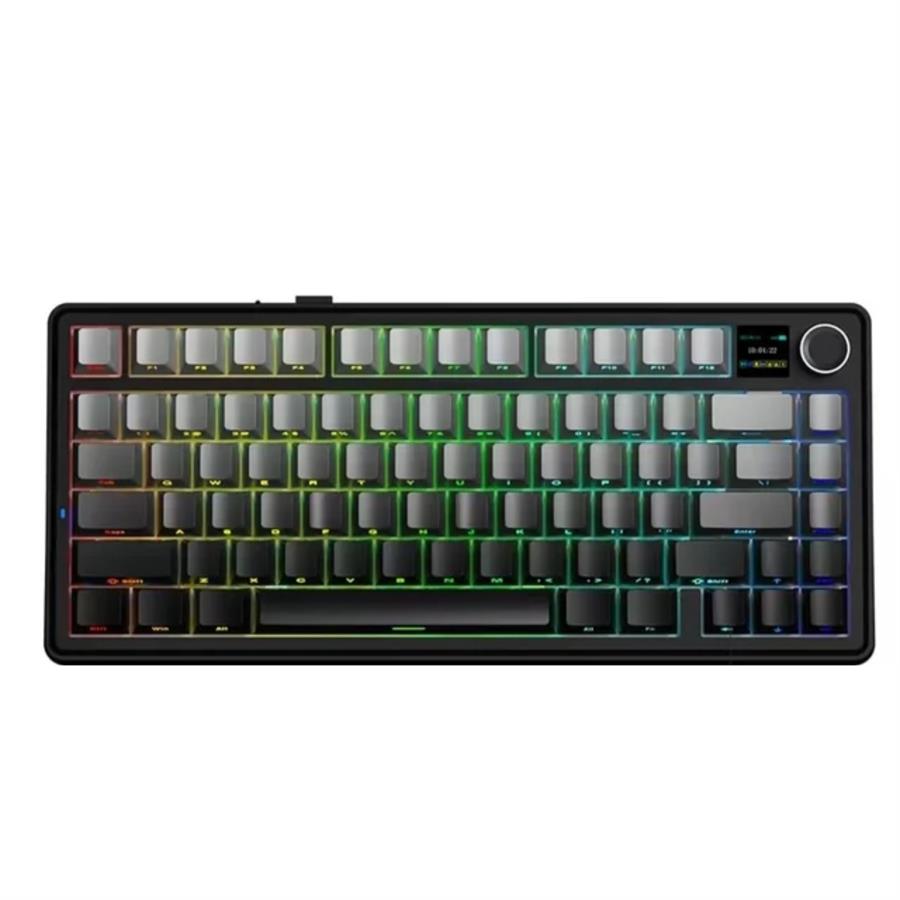 TECLADO AULA F75 BLUE WHITE PURPLE WIRELESS 75% RGB SW REAPER