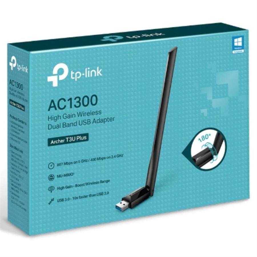 RECEPTOR USB WI-FI TP-LINK ARCHER T3U  PLUS - AC1300