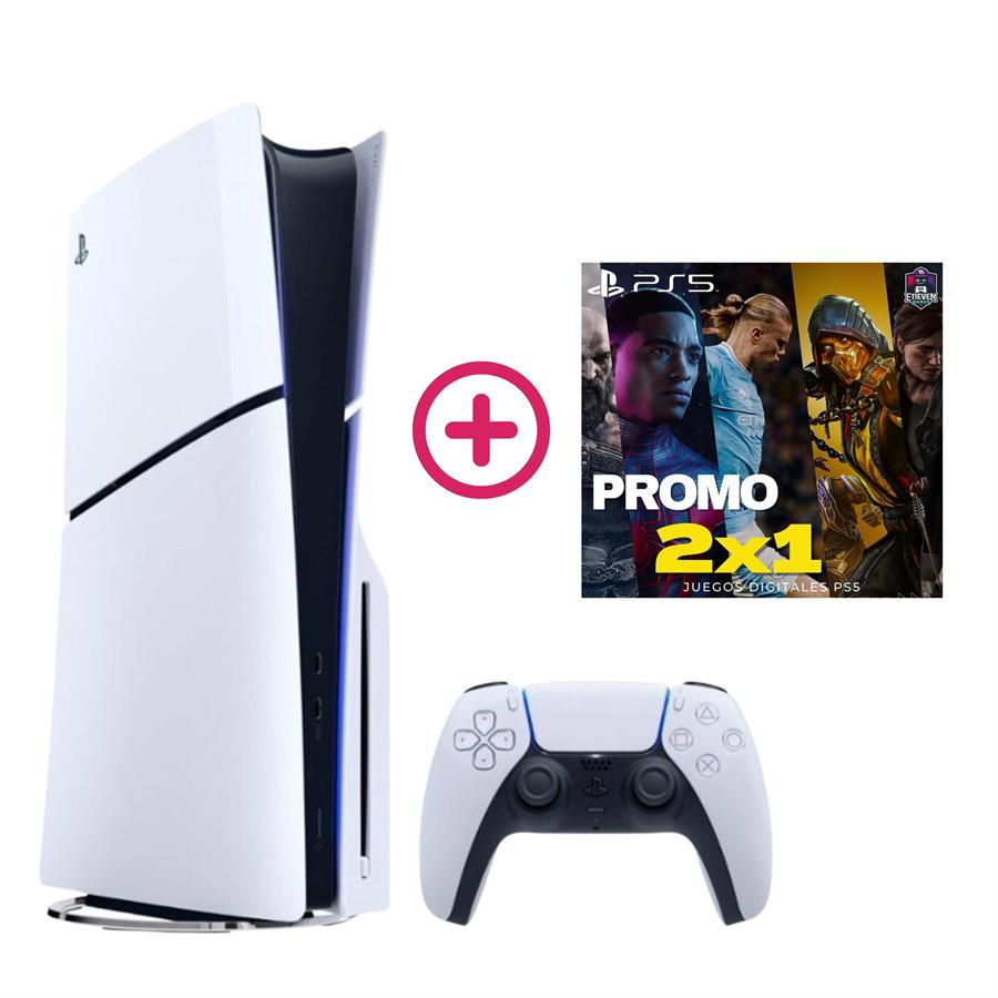 CONSOLA PS5 "SLIM" STANDARD + 2X1 DIGITAL