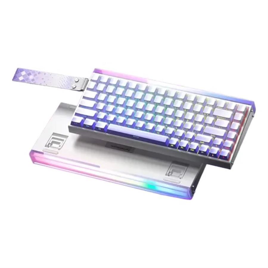 TECLADO AULA HERO 84 HE WHITE PURPLE SW MAGNETICO