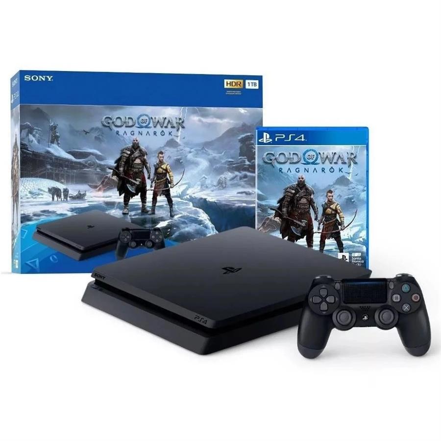 CONSOLA PS4 SLIM 1TB + GOD OF WAR RAGNAROK
