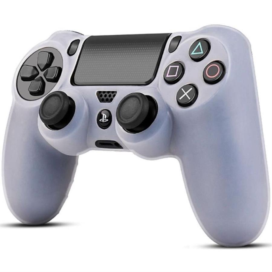 FUNDA PREMIUM JOYSTICK PS4 TRANSPARENTE