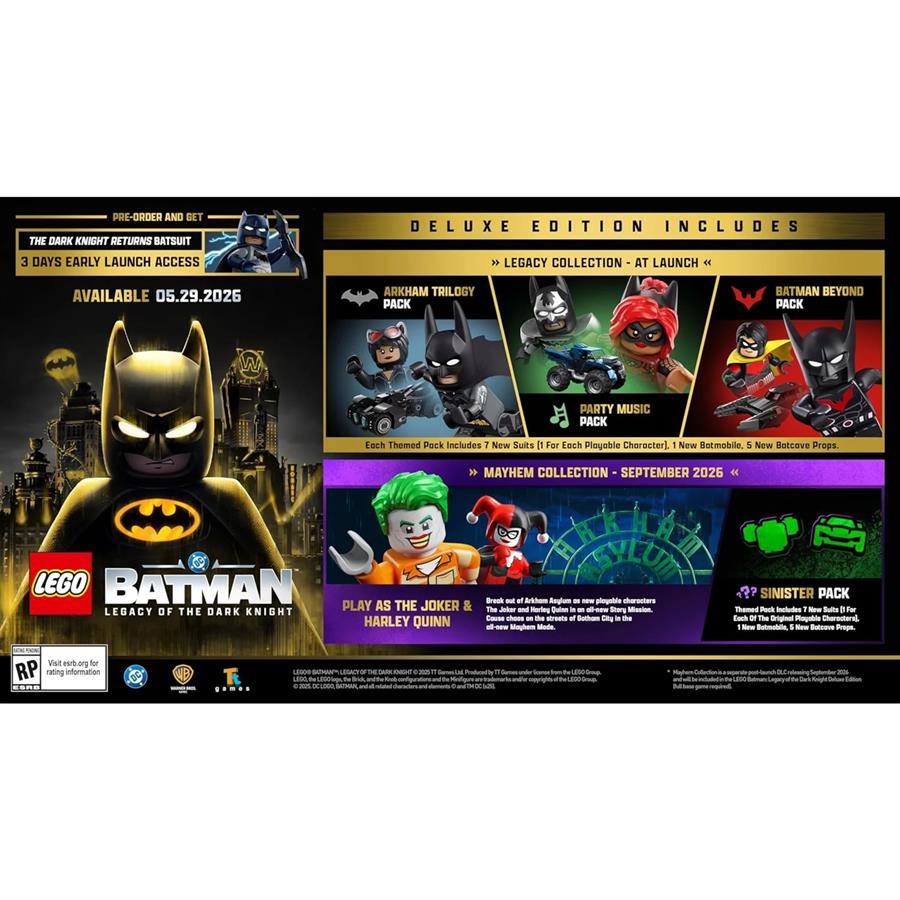 PREVENTA LEGO BATMAN LEGACY OF THE DARK KNIGHT DELUXE - PS5 FISICO
