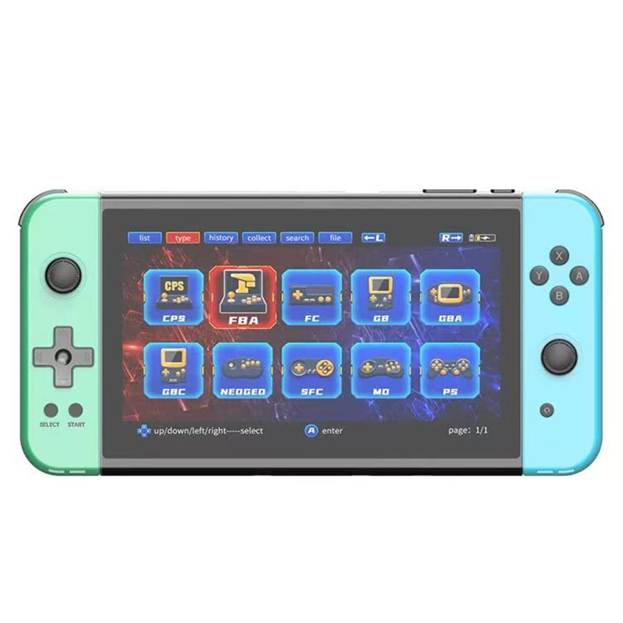 CONSOLA RETRO POWKIDDY X70 64GB GREEN/BLUE