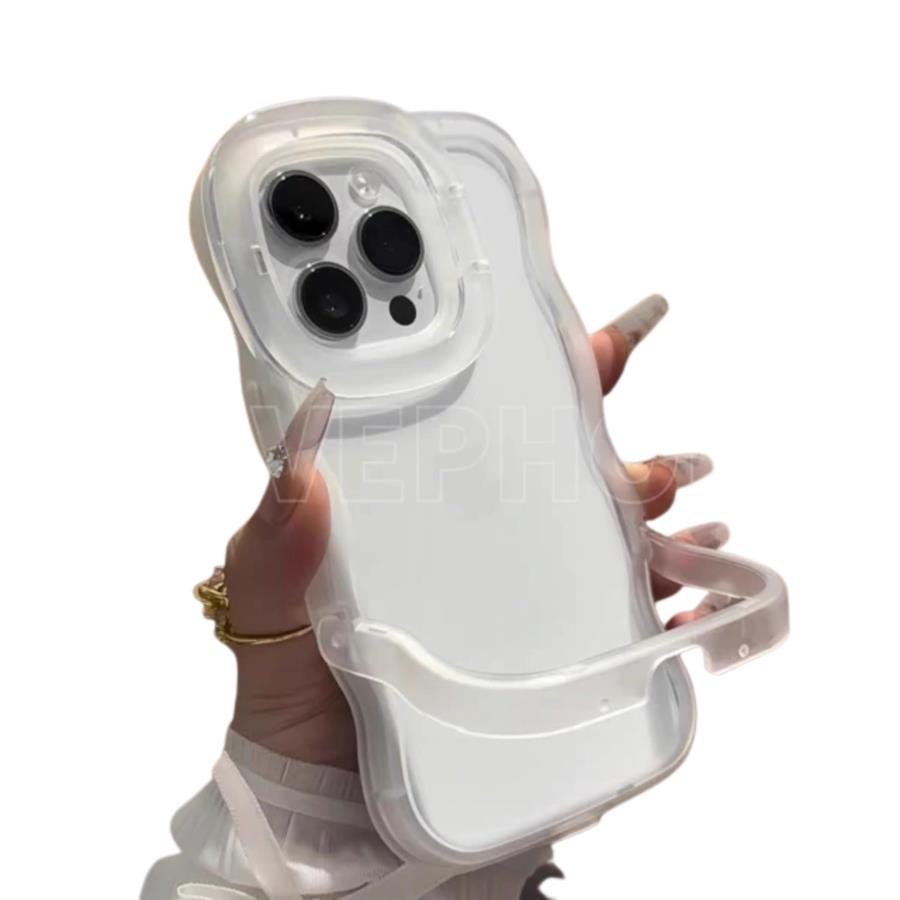 FUNDA PARA IPHONE - WAVY TRANSPARENTE