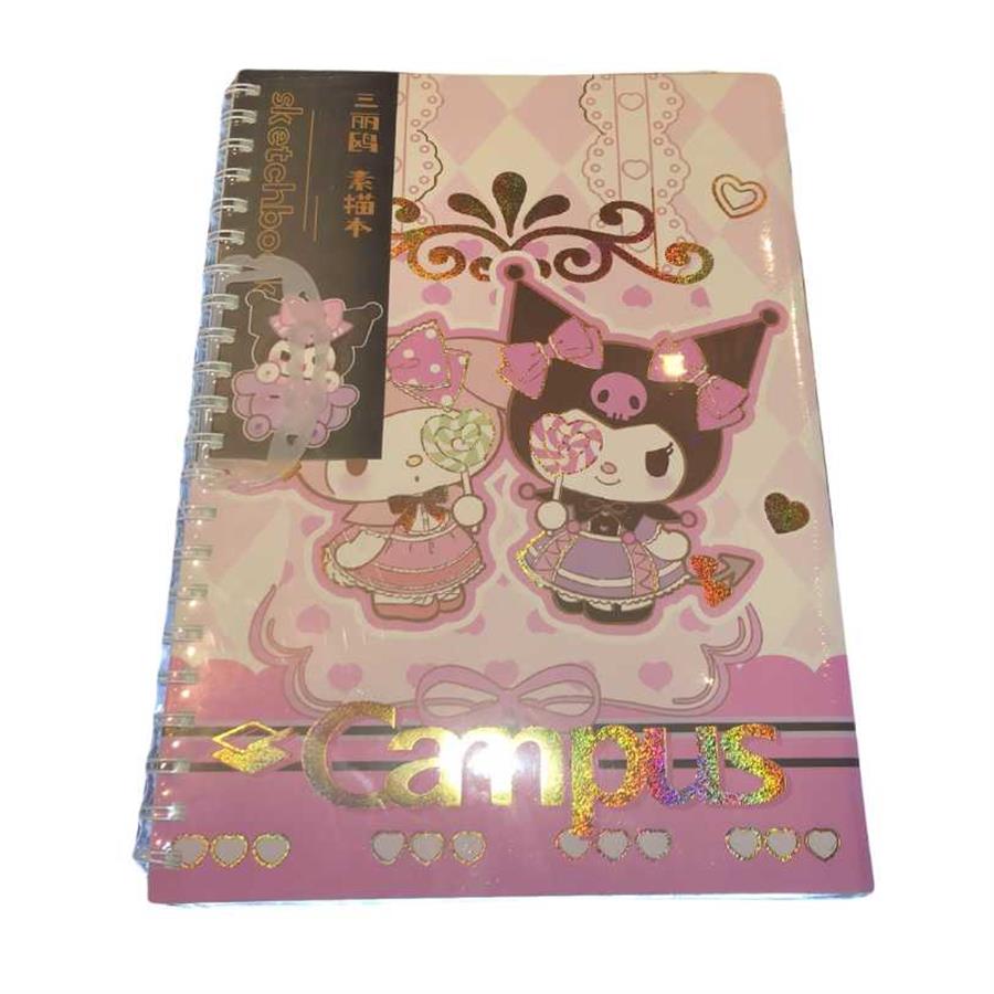 CUADERNO SKETCHBOOK SANRIO KUROMI