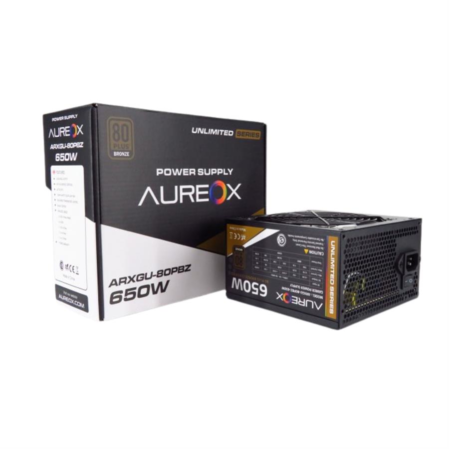 FUENTE GAMER AUREOX 650W BRONZE 80+PSU