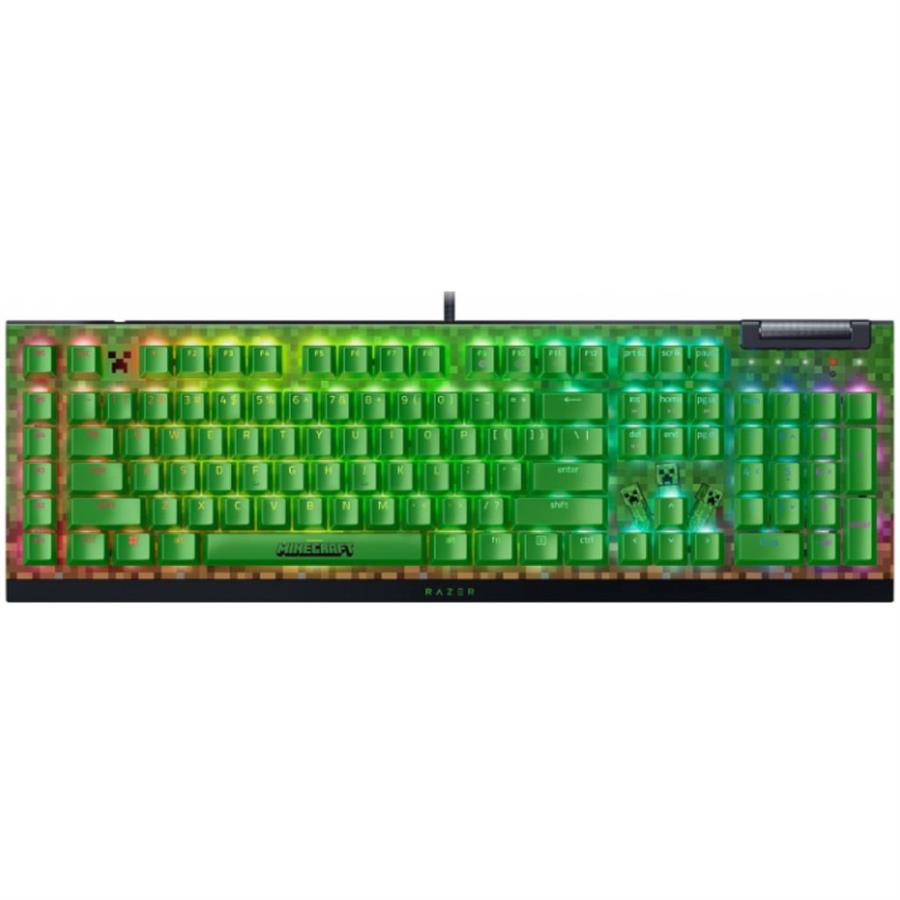 TECLADO GAMER RAZER BLACKWIDOW V4 X MINECRAFT EDITION GREEN SW
