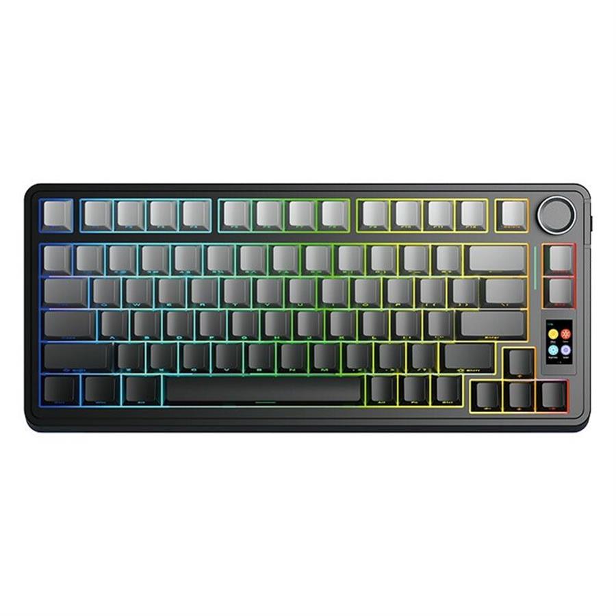TECLADO AULA S75 PRO BLACK DEGRADÉ WIRELESS 75% RGB SW SEIYA