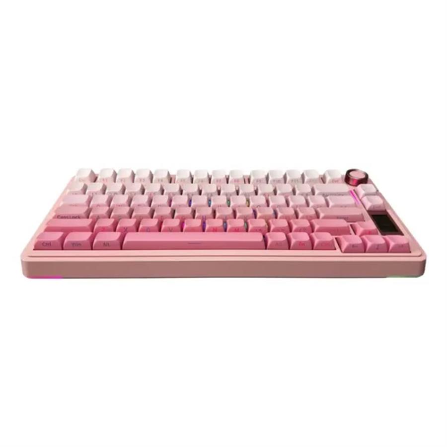 TECLADO AULA S75 PRO PINK WHITE DEGRADÉ WIRELESS 75% RGB SW STAR VECTOR