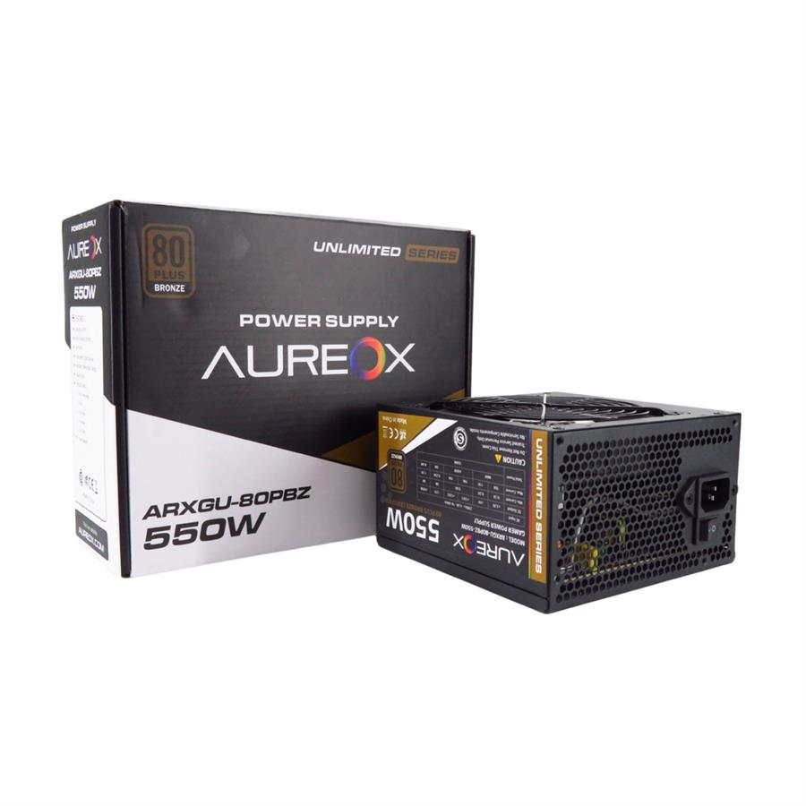 FUENTE GAMER AUREOX 550W BRONZE 80+PSU