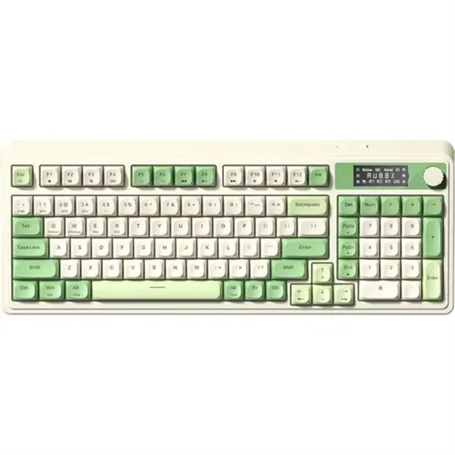 AULA S99 PRO VERDE SALVAJE WIRELESS 98% RGB ESPAÑOL TECLADO MEMBRANA