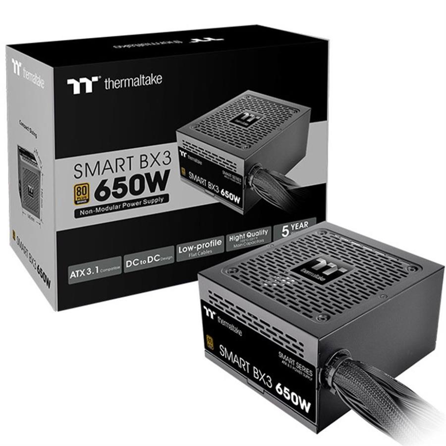FUENTE GAMER THERMALTAKE SMART BX3 650W 80 PLUS BRONZE
