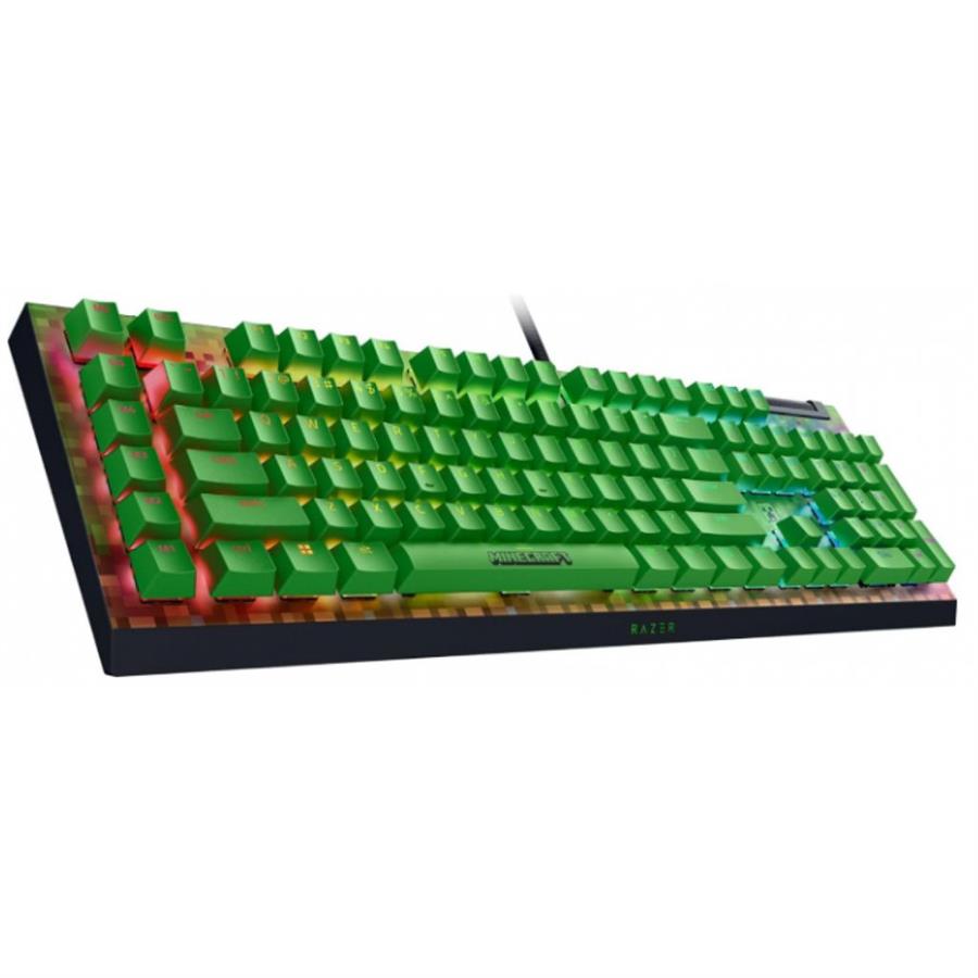 TECLADO GAMER RAZER BLACKWIDOW V4 X MINECRAFT EDITION GREEN SW