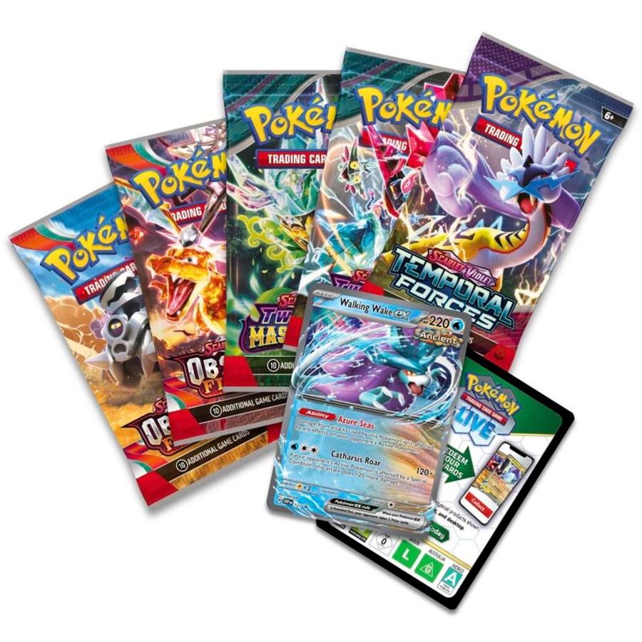 1611 - POKEMON TCG PARADOX CLASH TIN WALKING WAKE EX - ENG