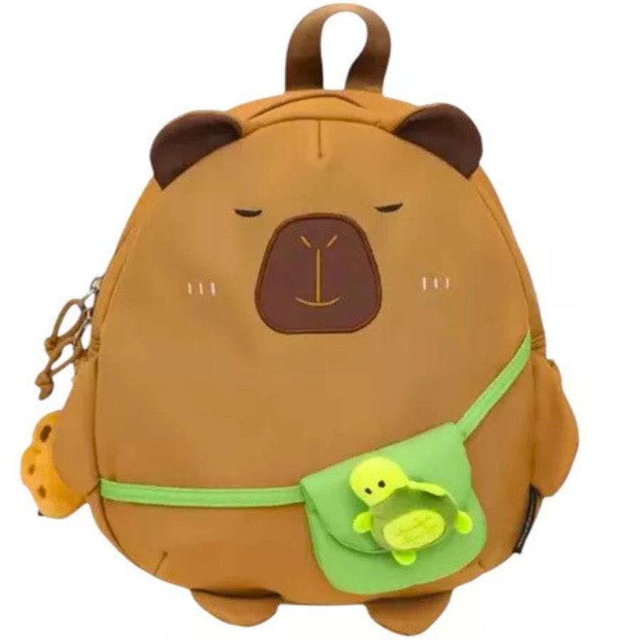 MOCHILA CAPIBARA + PIN TOTUGA
