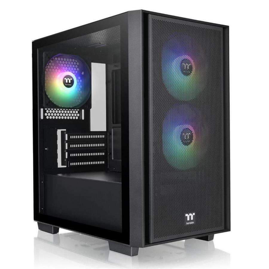 GABINETE GAMER THERMALTAKE VERSA H16 TG ARGB BLACK TEMP GLASS